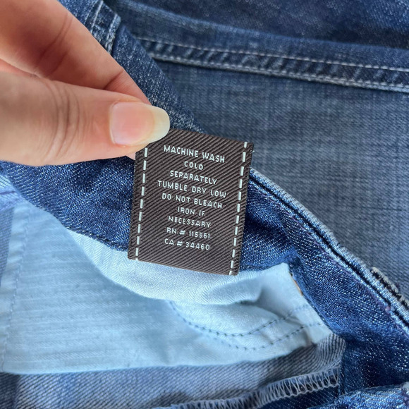 7 for all Mankind "A" Pocket Low Rise Jeans Size 28 Medium Wash Denim Wide Leg - Picture 12 of 13